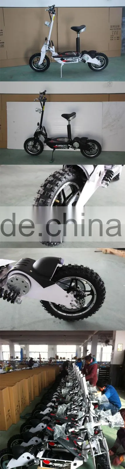 14" big weehl e scooter 1000watt brush motor folding scooter