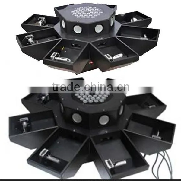 Eight head red green star shower octopus laser+LED spot light professional outdoor Christmas laser stage light