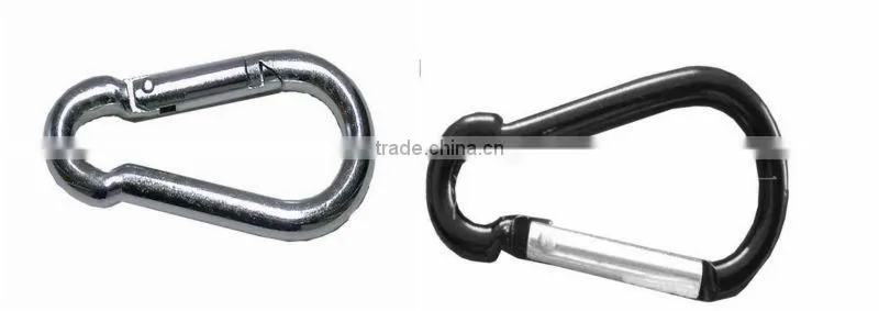 Small Steel Spring Snap Hooks
