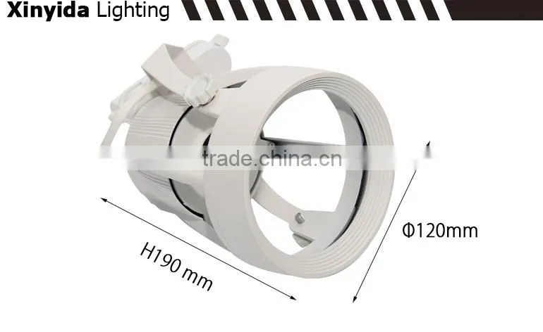 with CE RoHS Black/White/Silver housing clothing shop led luminaire track light