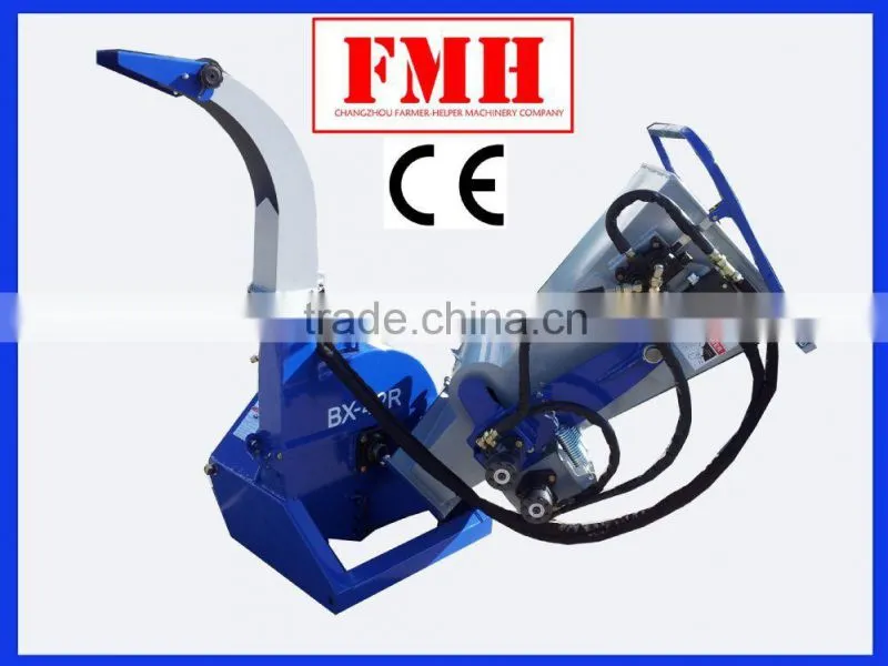 BX62R wood chipper, Tractor PTO model, quick efficiency, 6'' dia, CE approval
