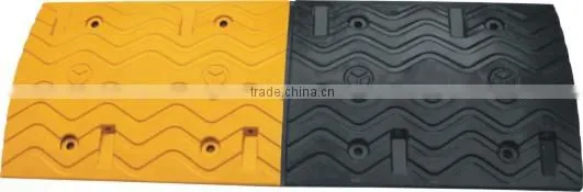 Black & Yellow Recycled Plastic Speed Hump & Bump