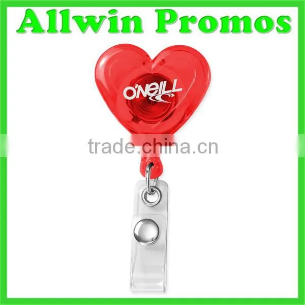 Eco-friendly Heart Shaped Badge Reel