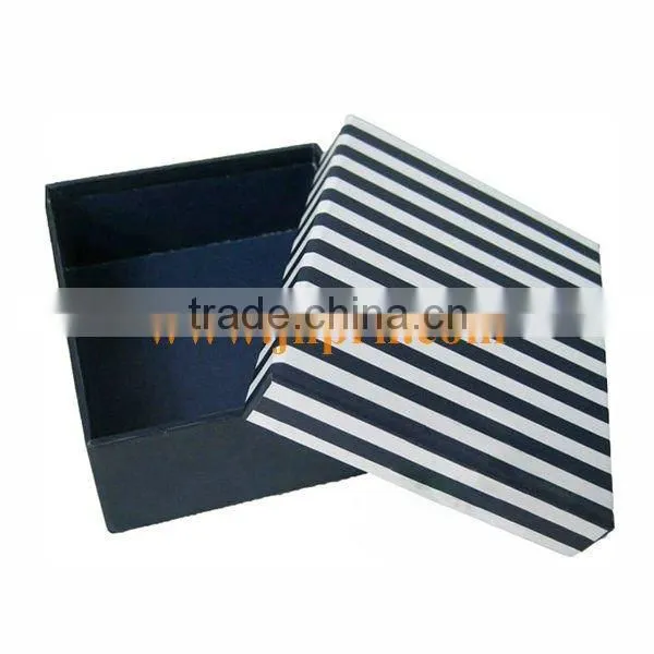 Black men's shoe box display