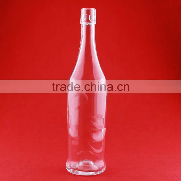 Wholesale good quality bulleitesd brandy bottles alcohol bottles frosted liquor 500ml spirit bottles