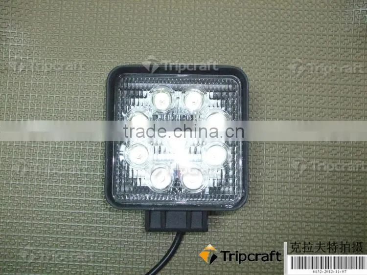 Good quality! 27w led working lights, LED working light, LED Car light square