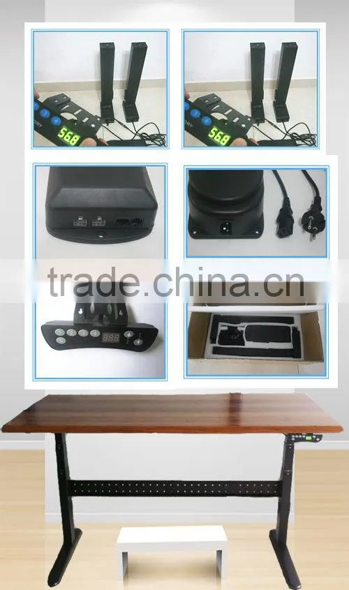 Metal Ergonomic height adjustable PC desk, electric standing desk,