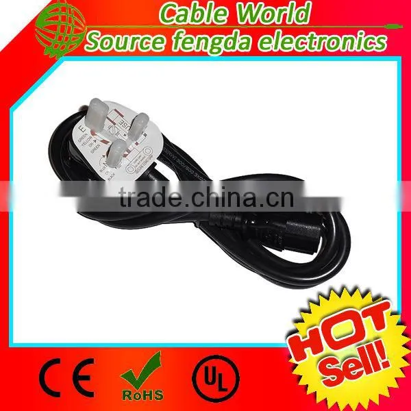 Wholesale Prices Healthy UK AC power cord BS1363 to IEC C13 250V 13A