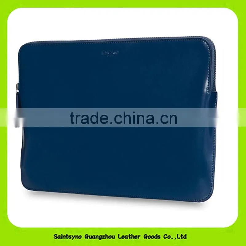 15055 Factory wholesale leather cover case tablet holder with zipper