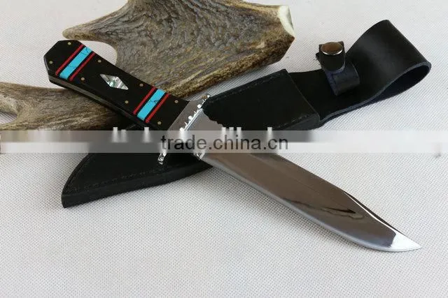 OEM fixed blade Collection knife with mirror surface
