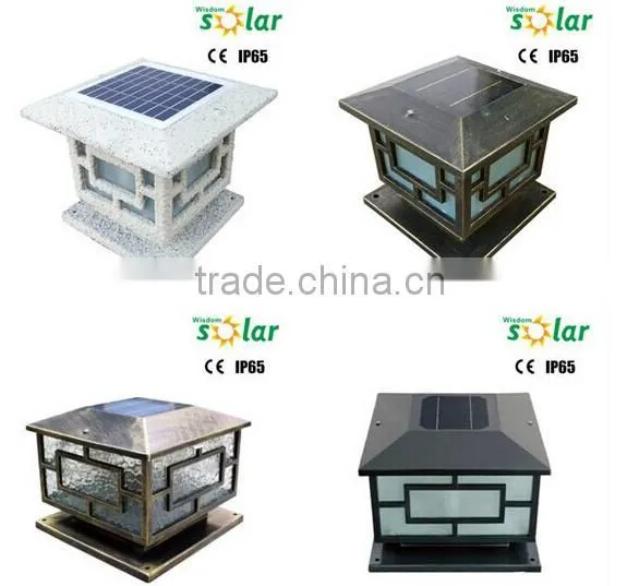 Outdoor lighting pillars,solar pillar light solar led light