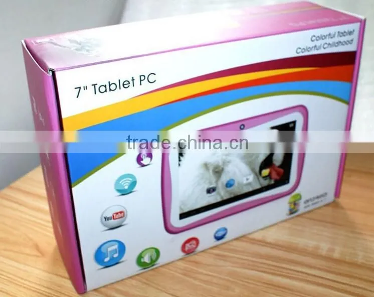 Cheap NEW 7inch Kids Tablet PC With Children Educational Apps RK3126 Quad Core 8G ROM Android 5.1 Camera PAD for Children