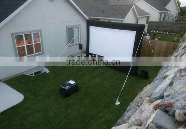 hot sale custom Fashion Outdoor movie screen, popular projector inflatable movie screen for advertising