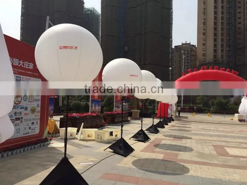 1m inflatable lighting halogen balloon with tripod for decoration