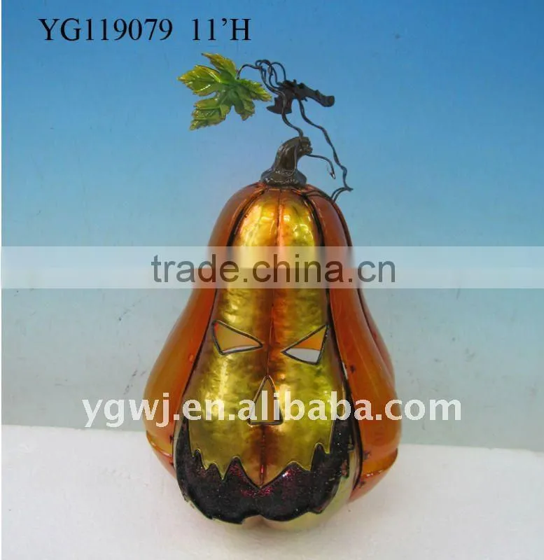 halloween pumpkin man decoration with light
