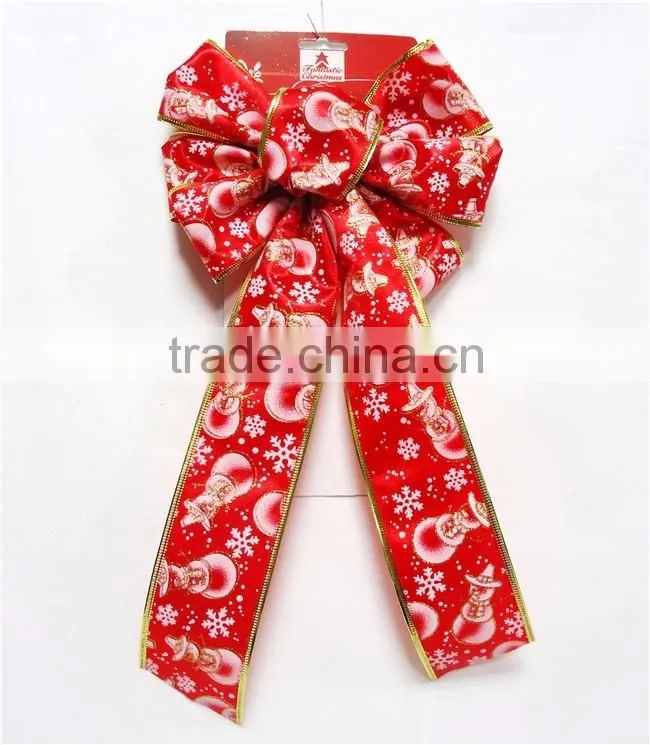 2016 Elegant 2.25 inches Wired Edge Ribbon Flower For Christmas,Wired Edge Ribbon Decoration Flower for Different Holidays.
