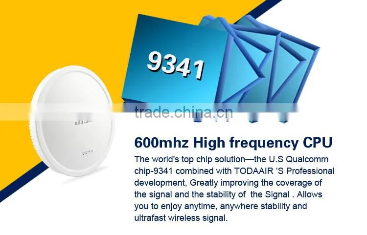 High Power 300Mbps Ceiling AP WiFi Router Wireless Access Point Router Ceiling Mount PoE and VLAN