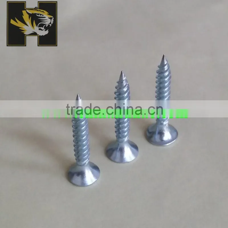 customized countersunk head zinc plating self tapping screw