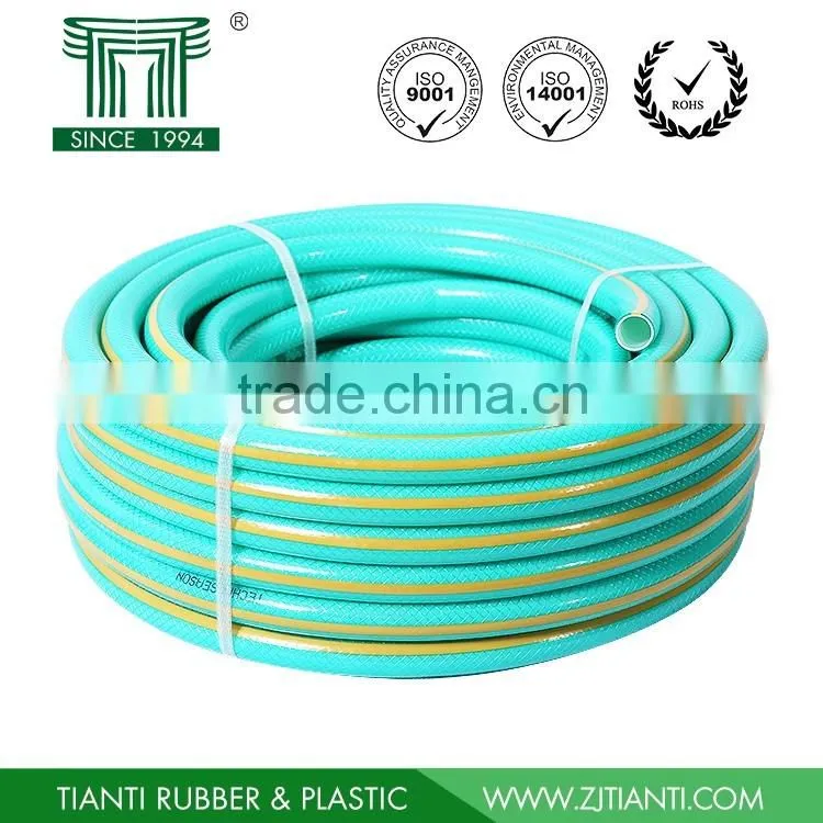 1" PVC garden hose, garden water hose with brass connector