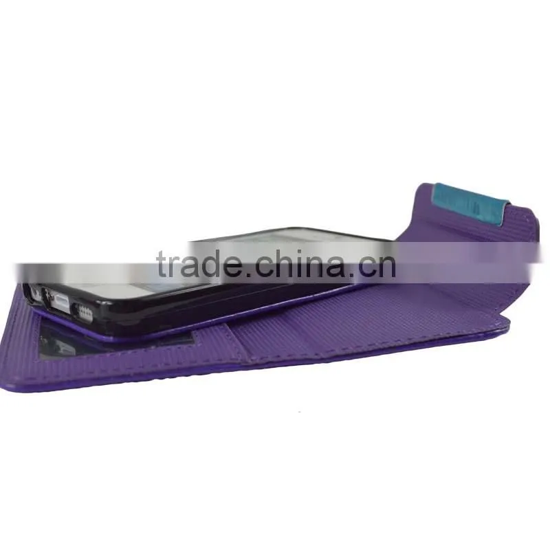 Purple 2 In 1 Magnetic Detached Leather Case For Wiko Rainbow