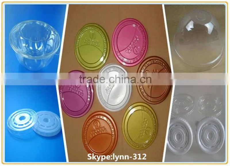 CE Standard Automatic plastic lid cover thermoforming machine