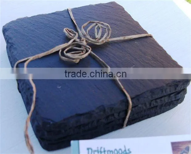 Black Slate Coasters (square) 10127