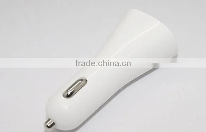 Dark shape Dual USB car charger for iPhone 5,iPhone 4/4S and mobile phone