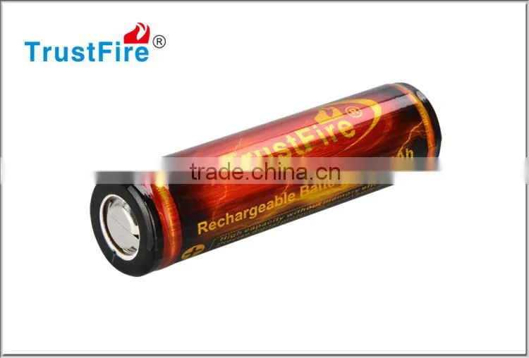 Trustfire PCB 18650 3000mAh 3.7V rechargeable li ion battery use 500 cycles from alibaba express