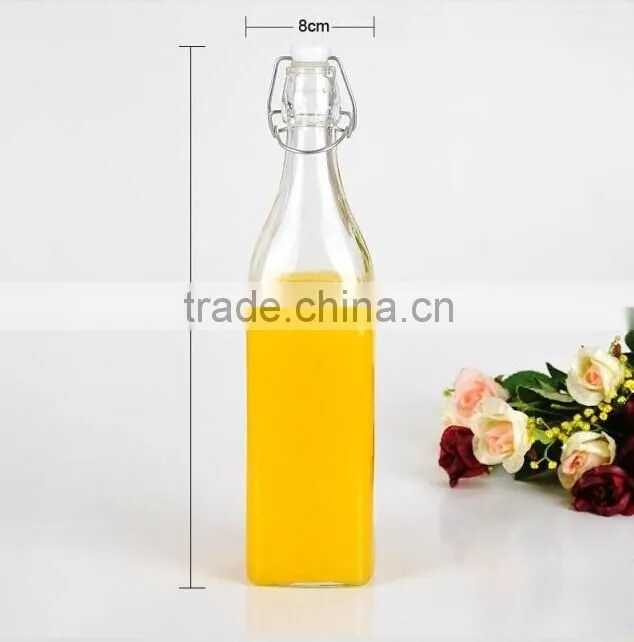 1000ml glass bottles with swing lid