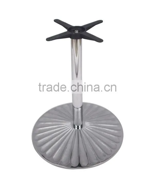 Wrought Iron Chrome Table Base