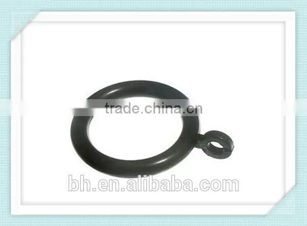 50 Black Plastic Curtain Rings 38mm To Fit 35mm Pole