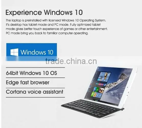 9.7" Onda V919 3G Core M Win 10 Android 5.0 Tablet PC Intel Core M 5Y10 SSD 64GB RAM 4GB WCDMA 3G IPS Screen