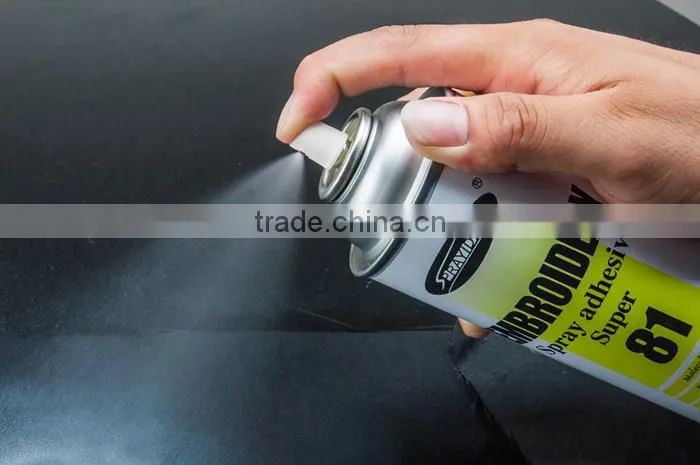 Strong Adhesiveness Embroidery Spray Contact Nylon Fabric Adhesive For Garment