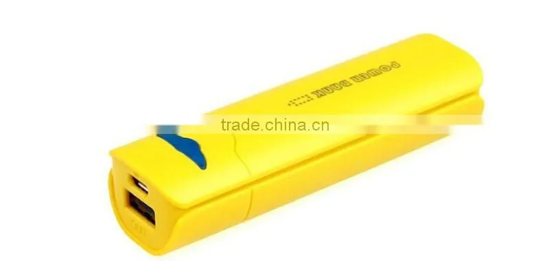 2015 Promotion Gift Square Best Quality Portable Power Bank Power Bank 2600mAh
