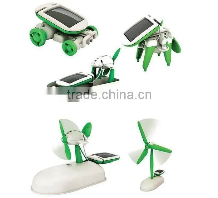 6 in1 robot educational DIY solar toy kit