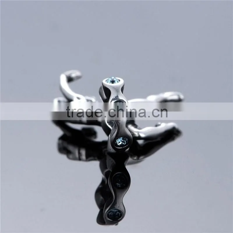 new jewelry dancing lady sterling silver dangle charms S007