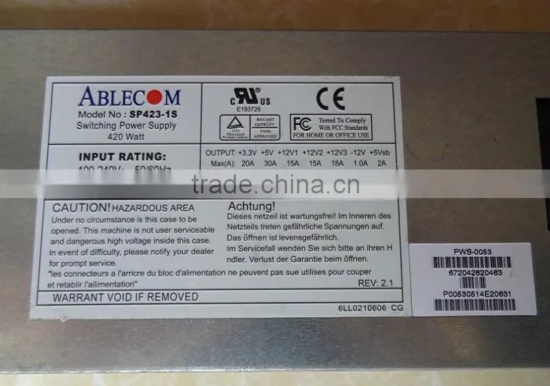 SP423-1S 420w 1U Server Switching Power Supply 100% tested OK