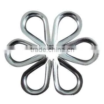 Stainless Steal Wire Rope Thimbles/ Bright Surface/ Self-colored and Powder Coated