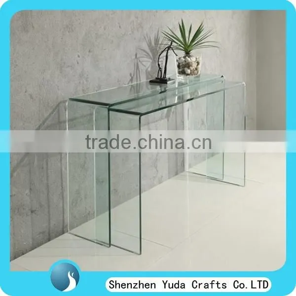 Wholesale Price Clear Perspex End Table Sofa Table Acrylic Waterfall Table