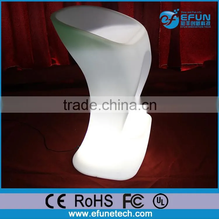 rgb color led light chair,decorative light up illuminated led bar stools