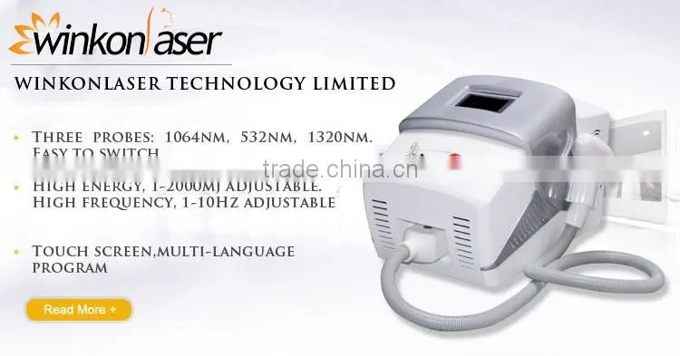 Wholesale portable tattoo removal e-light ipl rf+nd yag laser multifunction machine for skin care