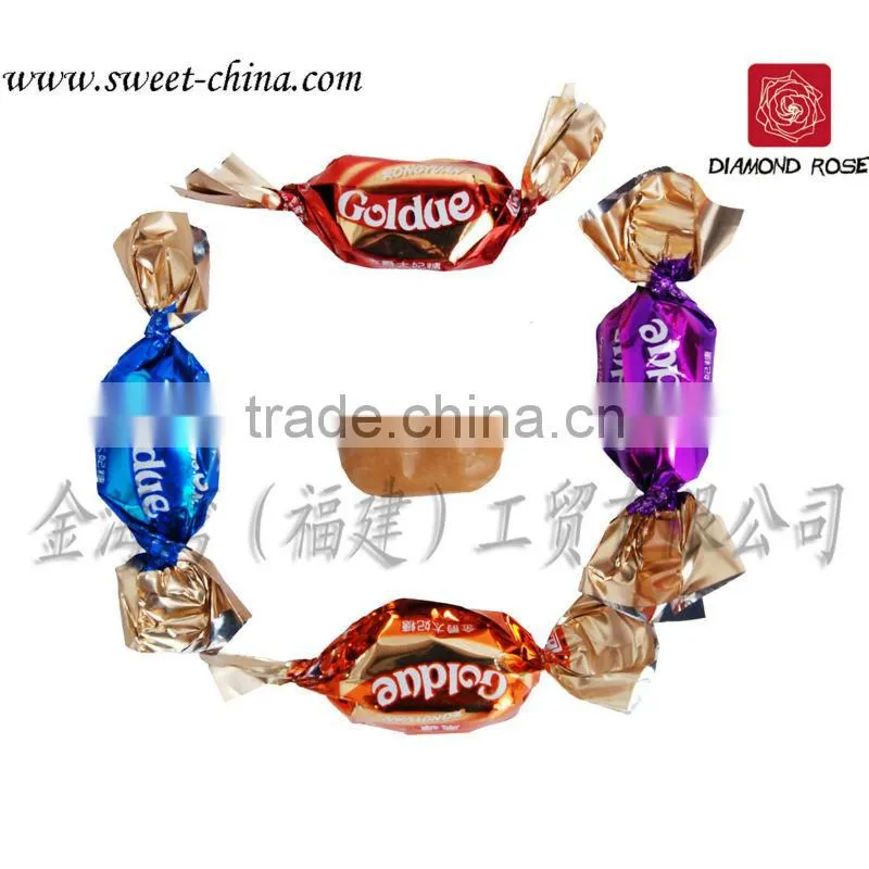 filled soft toffee candy