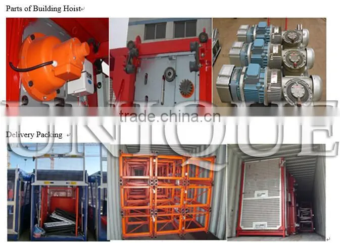 construction hoist/building construction elevator/building lifting machine with CE, BV