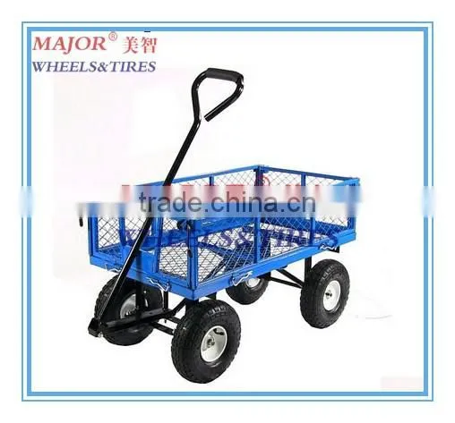 Heavy duty mesh type garden tool cart