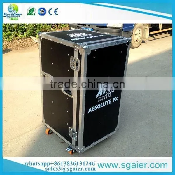 Sgaier 20u flight case 7 drawers mobile flight case with locks