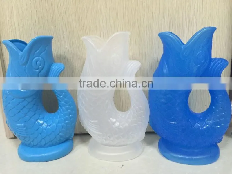OEM Blow Molding plastic fish drinking water cup,fish wine glass