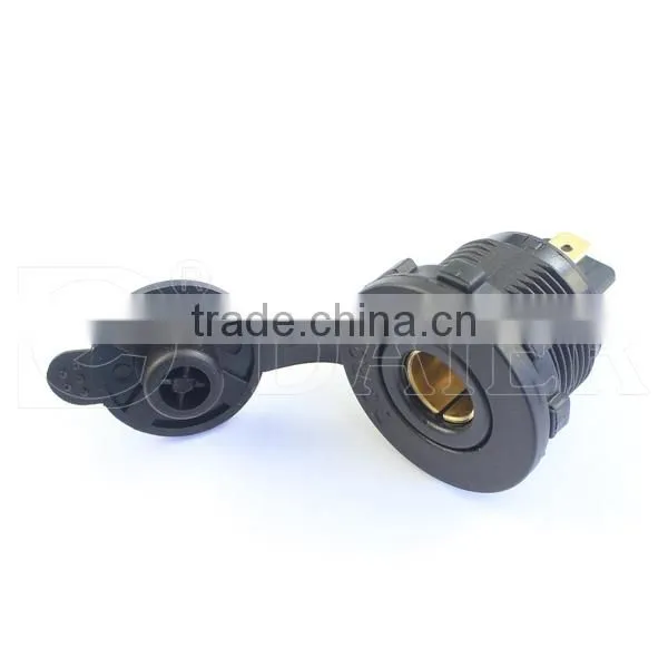 12V Car USB Flush Mount Lighter Socket With Bracket 1 Hole,Nut And USB Cover