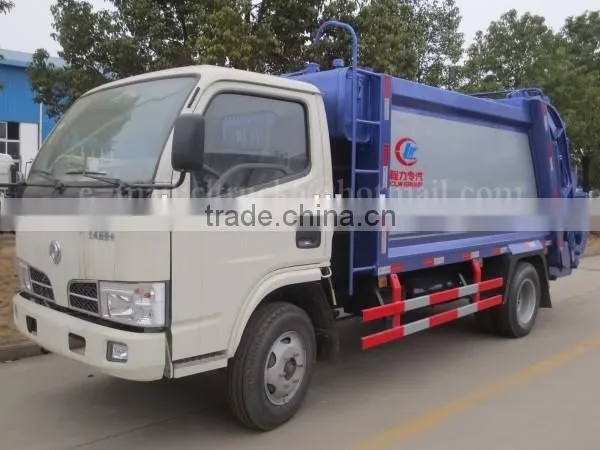 95 hp 4*2 DONGFENG mini garbage compactor 4 m3