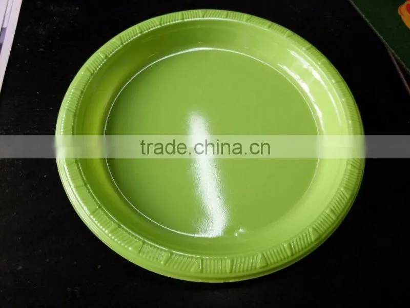 7" inch disposable PS colorful plastic plates party tray