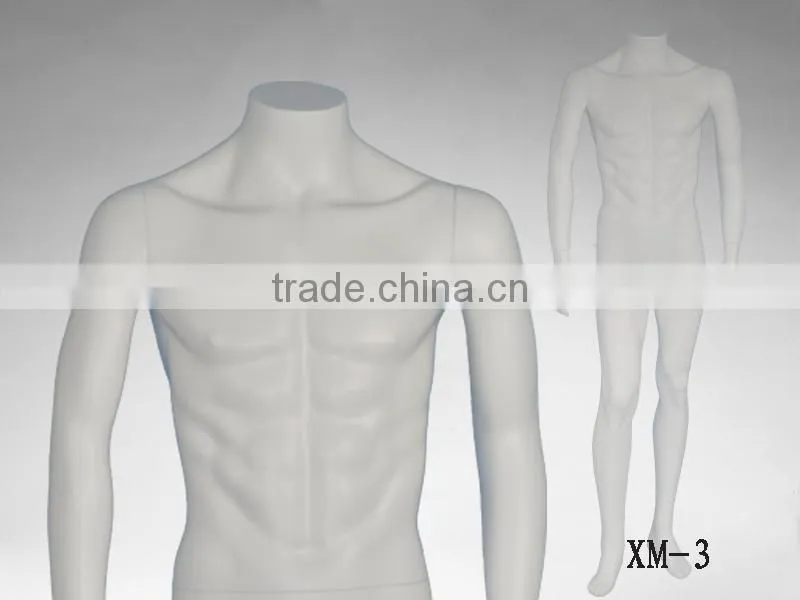 headless movable garment display male mannequin for sale